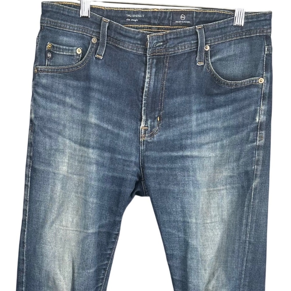 AG Adriano Goldschmied The Everett Slim Straight Jeans Medium Wash 32x32 1794NSR
